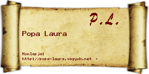 Popa Laura névjegykártya